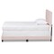 Baxton Studio Caprice Modern and Contemporary Glam Light Pink Velvet Fabric Twin Size Panel Bed 183-11253-Zoro - alternate 3